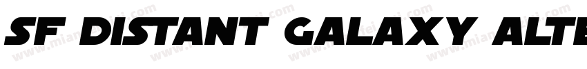 SF Distant Galaxy Alternate Italic字体转换